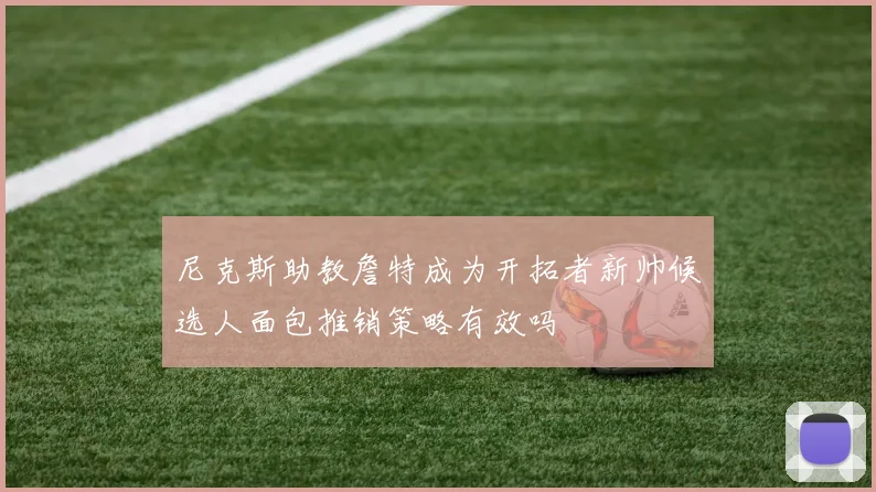 尼克斯助教詹特成为开拓者新帅候选人面包推销策略有效吗